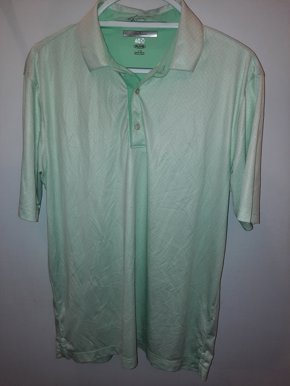 Greg Norman Collection Mint Green Performance Polo